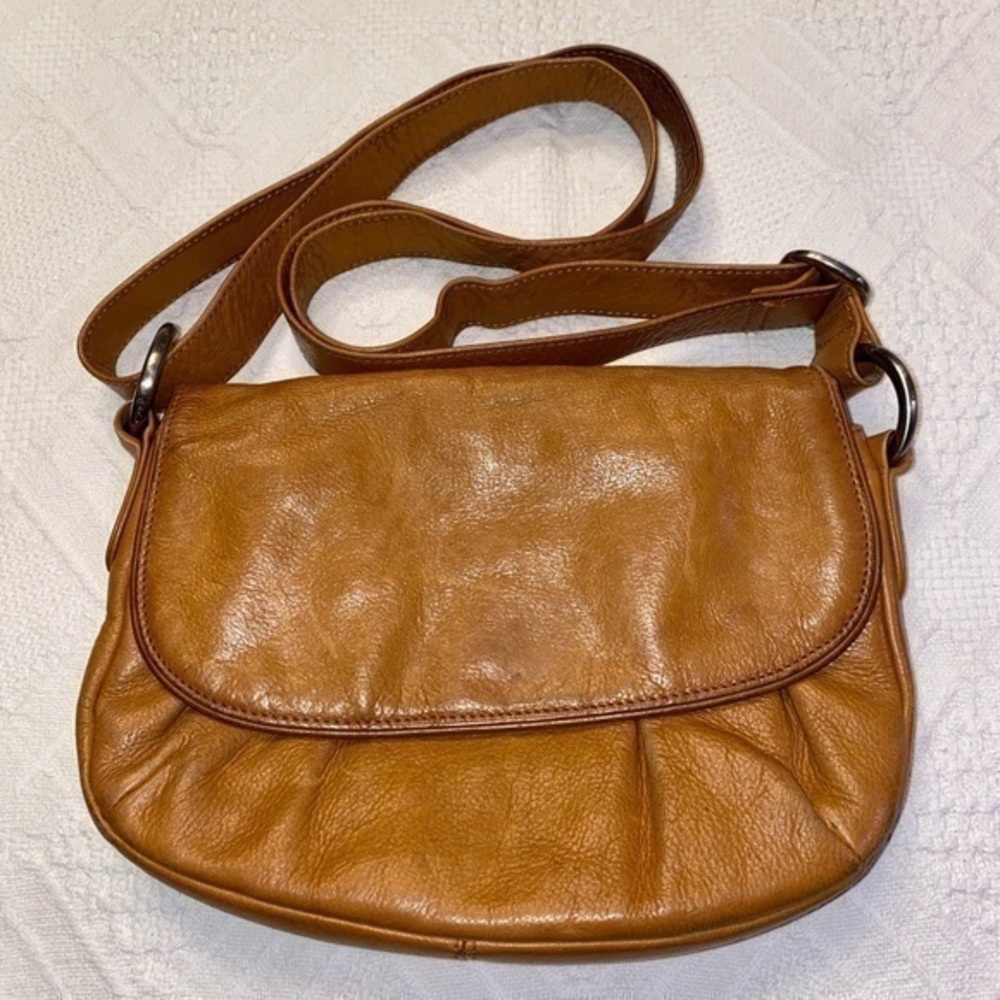 Osgoode Marley Brown Flap leather handbag